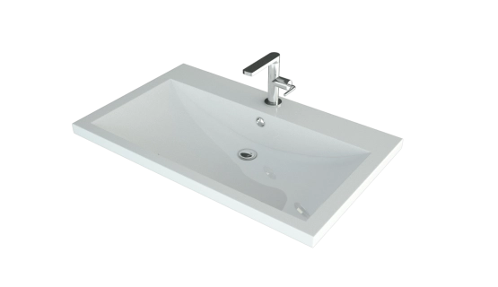 Раковина Madera Alice 750 литьевой мрамор