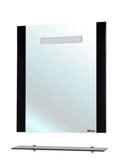 Зеркало Bellezza Берта 90 с полкой и подсветкой черное