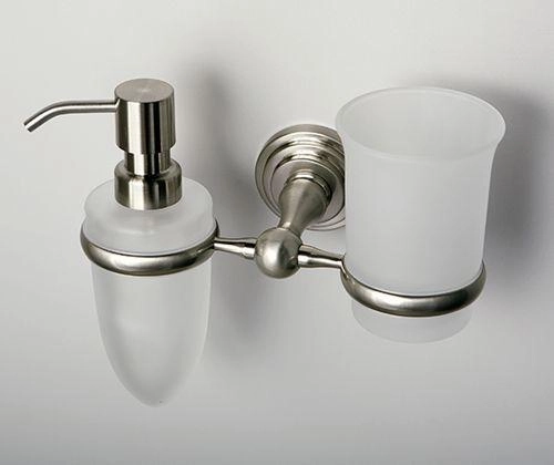 Дозатор WasserKraft Ammer K-7089 и стакан хром матовый