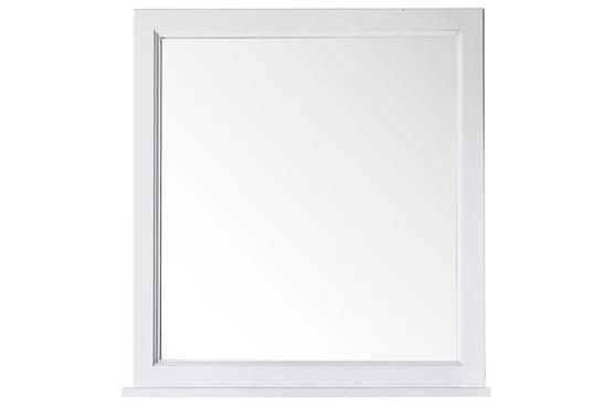 Зеркало ASB-Woodline Гранда 60 Белый (патина серебро)