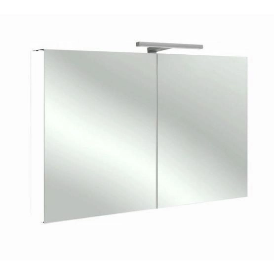 Зеркальный шкаф Jacob Delafon EB797RU-G1C 100 см с подсветкой белый блестящий