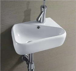 Раковина CeramaLux N9275L 45 см левая подвесная