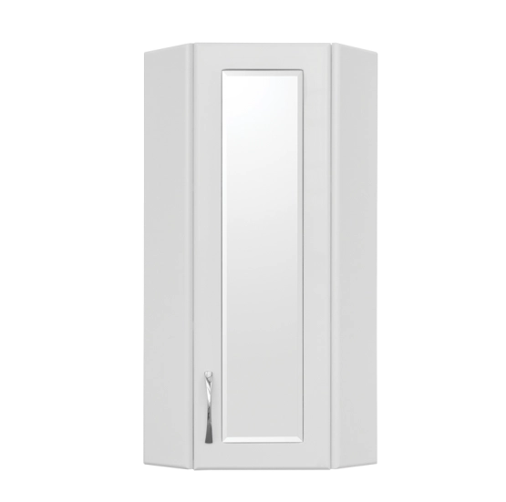 Подвесной шкаф Style Line Эко Стандарт 300/800 угловой (стекло) с полками