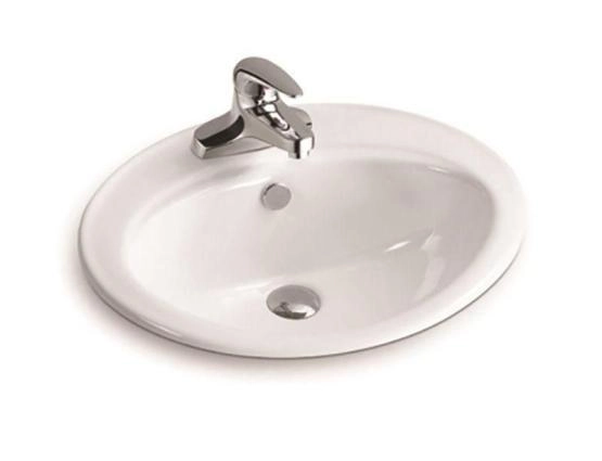 Раковина SantiLine SL-2107 56x48,5 подстольный керамическая Белый