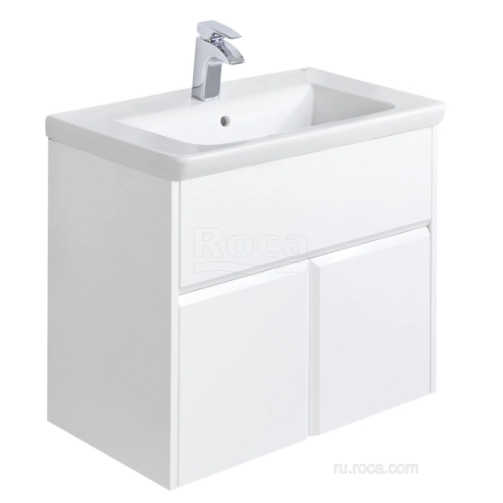Тумба под раковину Roca UP 70 белый глянец ZRU9303011