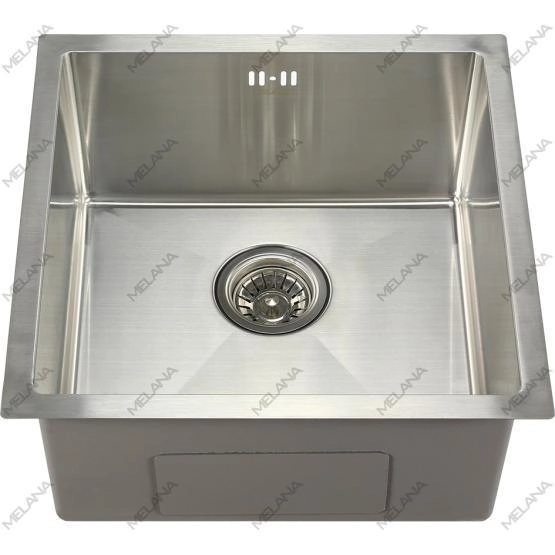 Мойка Melana ProfLine D4545H 45x45 1,2/220 сатин врезная квадратная