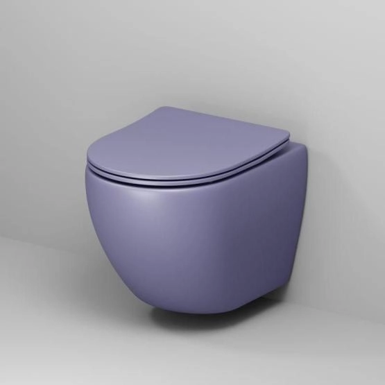 Унитаз Grossman GR-4455LIMS Color (485*365*360) ФИОЛЕТОВЫЙ МАТОВЫЙ подвесной Безободковый