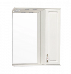 Зеркальный шкаф Style Line Elfante Олеандр-2 65/С с подсветкой, рельеф пастель