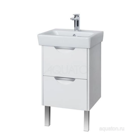 Тумба под раковину Aquaton Сильва 1A211701SIW70 50 с ящиком дуб полярный