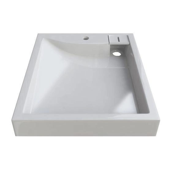 Раковина над стиральной машиной Altasan LUX 600х600 с кронштейнами и сливной системой