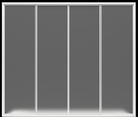 Шторка для ванны Bas Ахин/Мальта/Атланта 1700*1450 (4ств) пластик