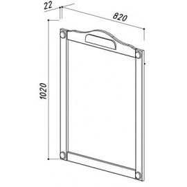 Зеркало Belux Верди В 85 без подсветки