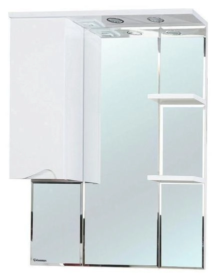 Зеркало-шкаф Bellezza Эйфория 80 L с подсветкой белый