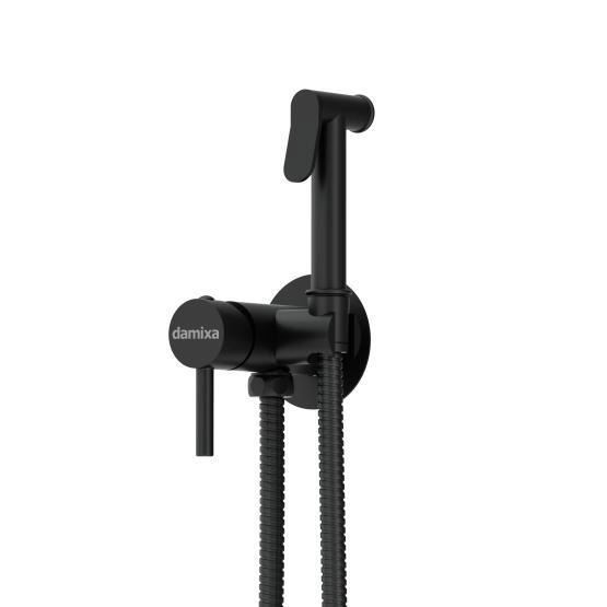 Гигиенический душ Damixa Option 217000000, с гигиеническим душем и держателем черный