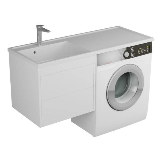 Тумба Veneciana Nera 55 под умыв-к "Magenta 1200" R/L и стир.машин., с 2-мя ящиками, подвес, белая
