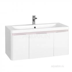 Тумба под раковину Aquaton Шерилл 1A206301SH010 105 с ящиком,белого цвета