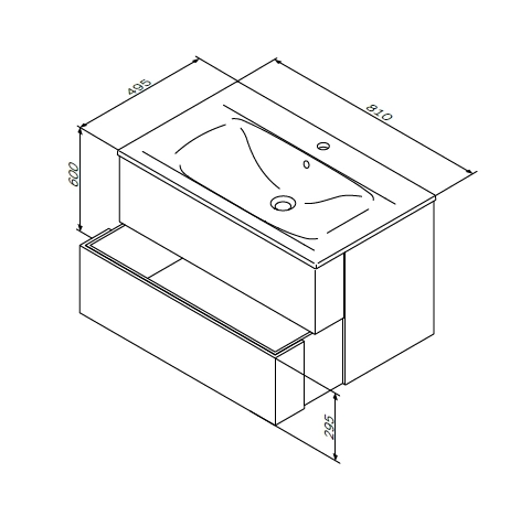 Раковина Am.Pm Spirit 2.0 M70AWCC0802WG 80 см