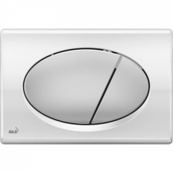Кнопка смыва AlcaPlast M73 хром - глянцевая/матовая