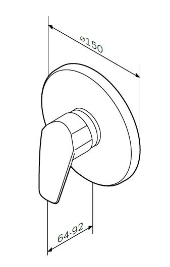 Смеситель для душа Am.Pm Gem F9075000 хром