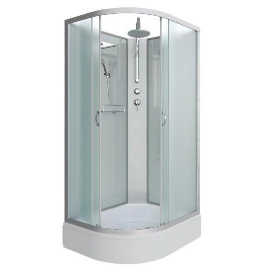 Душевая кабина Niagara NG-33094-14RBKT 1000х900х2100-2400 средний поддон  26см стекло матовое