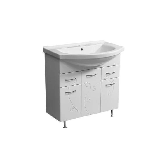 Тумба под умывальник Stella Polar Фантазия 80, 2 ящ., Эльбрус 80