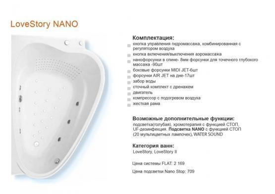 Г/м система Love STORY NANO FLAT Ravak