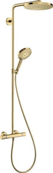 Hansgrohe 27633990 Raindance Select S Душевая система для душа с термостатом , ?240/120 мм, 1 реж. полированное золото