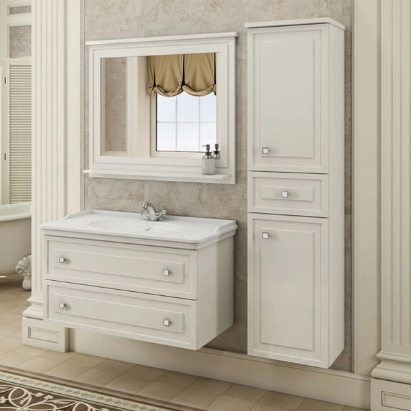 Зеркало Comforty Феррара-100 белый