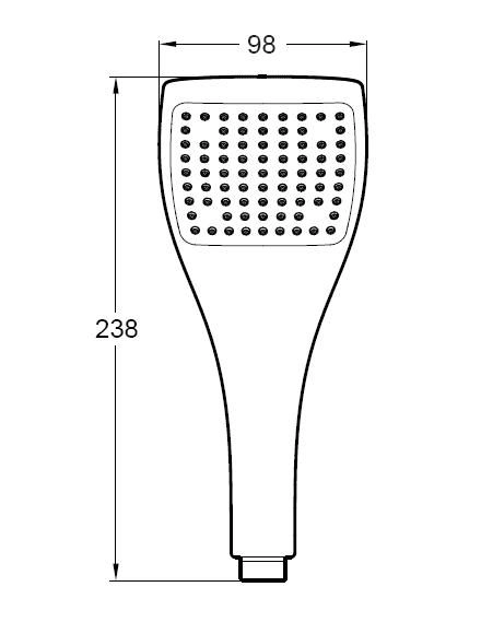 Лейка Jacob Delafon EO 77 форсунок E3877-CP