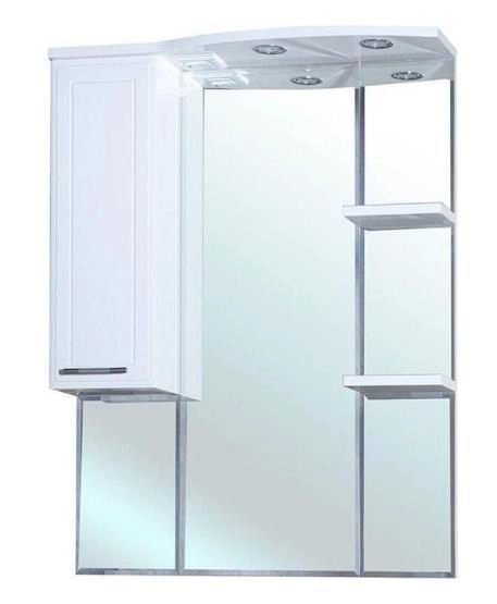 Зеркало-шкаф Bellezza Коралл 85 R с подсветкой белый