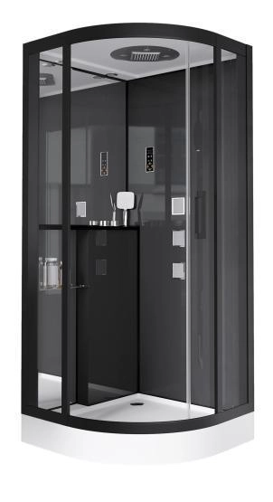 Душевая кабина GROSSMAN GR241 (100x100x215) гидромассажная с радио