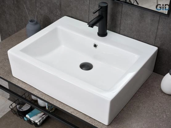 Раковина Gid N9157 на столешницу 57 Белый