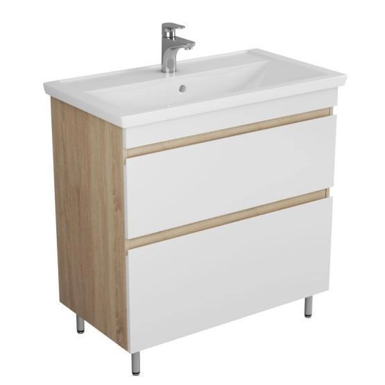 Тумба UNCORIA Брента Арно 80 дуб сонома под умывальник Фостер