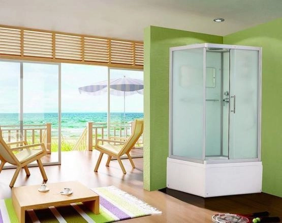 Душевая кабина Esbano 100x80 матовое стекло ESKB108CKRBR