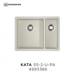 Кухонная мойка Omoikiri Kata 55-2-U-PA 4993386, 540х420, пастила