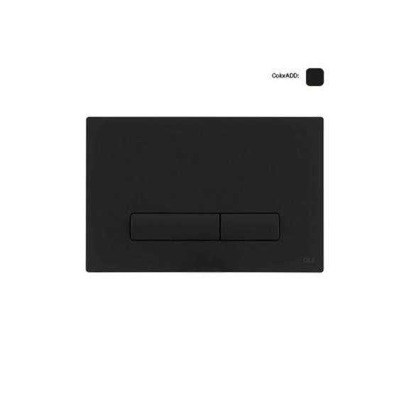 Панель OLI механическая двойная Glam OLIpure, пластик, черный, 139181