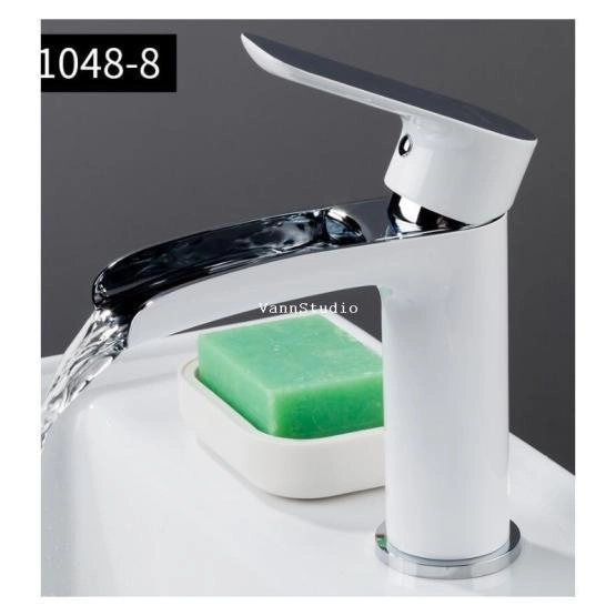 Смеситель Gappo G1048-8 для раковины, белый хром