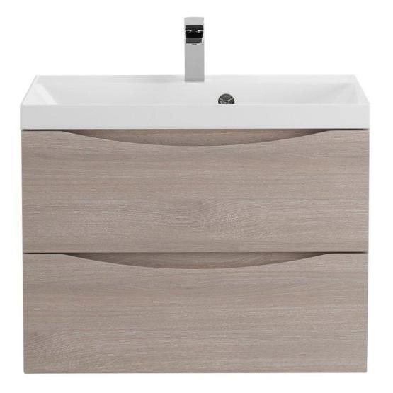 Тумба под раковину Belbagno MARINO Rovere Grigio подвесная 600x450x500 MARINO-600-2C-SO-RG-P