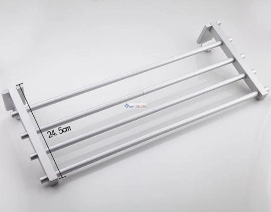 F809 Полка c полотенцедержателем Frap матовая