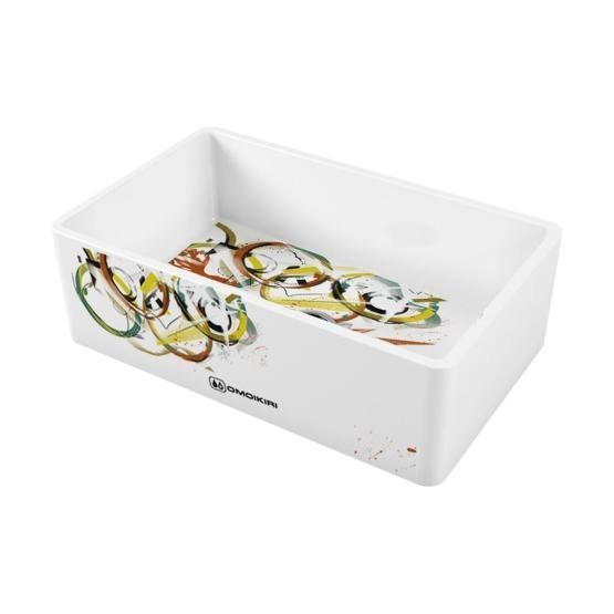 Кухонная мойка Omoikiri Mikura 76-Tokyo 3 Natceramic/white 4993174