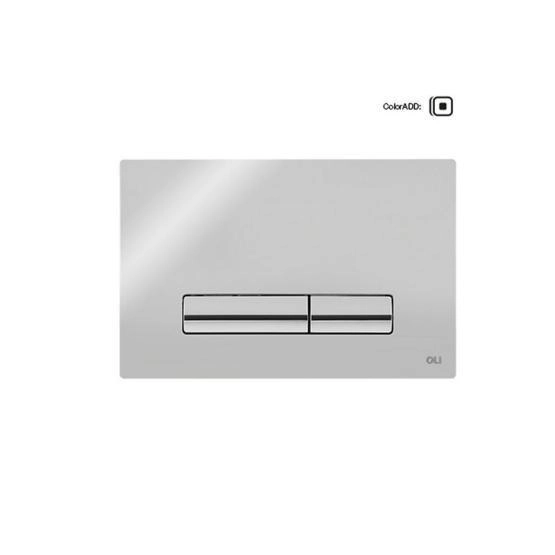 Панель OLI механическая двойная Glam OLIpure, хром глянцевый 139179