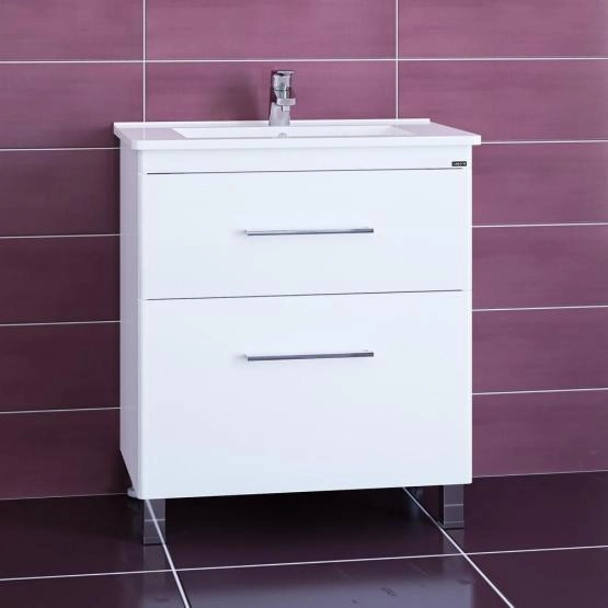 Тумба под раковину СаНта СаНта Вегас 75, 226030, 2 ящика, напольная (ум. Оскар 75)
