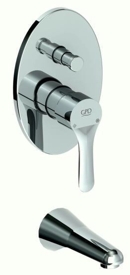 Смеситель для душа GPD FELIS MAB75 хром