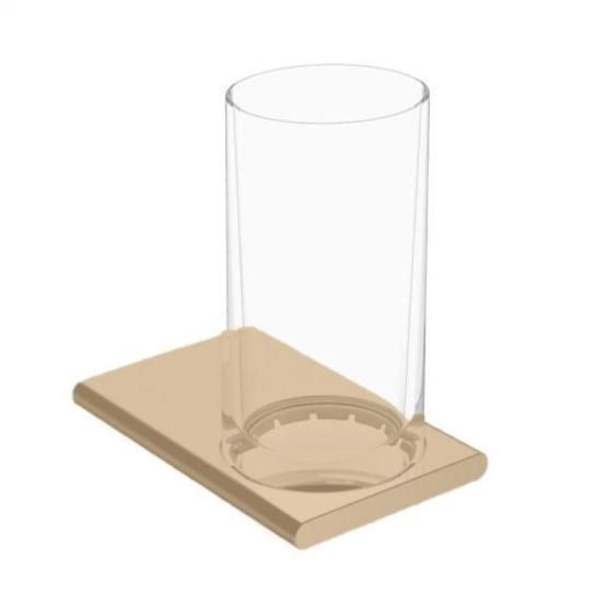 Держатель стакана KEUCO Edition 400 11550039000 Прозрачный/бронза шлифованная