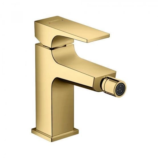 Hansgrohe 32520990 Metropol Смеситель для биде, Push-Open полированное золото