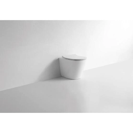 Унитаз CeramaLux NS-3178 56 см приставной безободковый микролифт