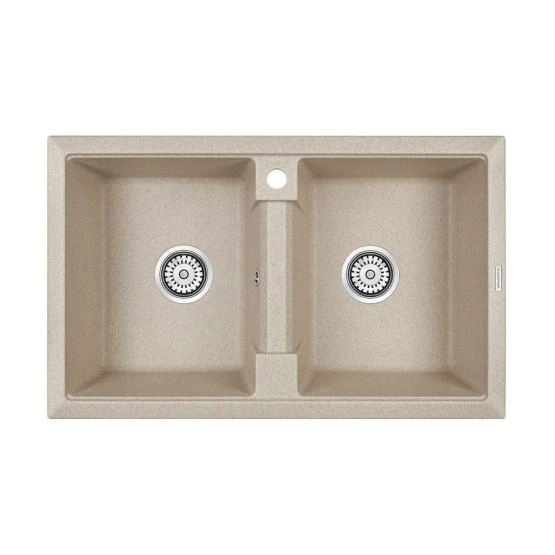 Кухонная мойка Paulmark ZWILLING PM238150-BE бежевый 810х500 кварцевая