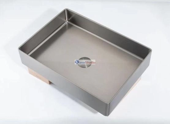 Раковина Gappo GX401-9 51x36 Oружейная сталь нерж.сталь на столешницу