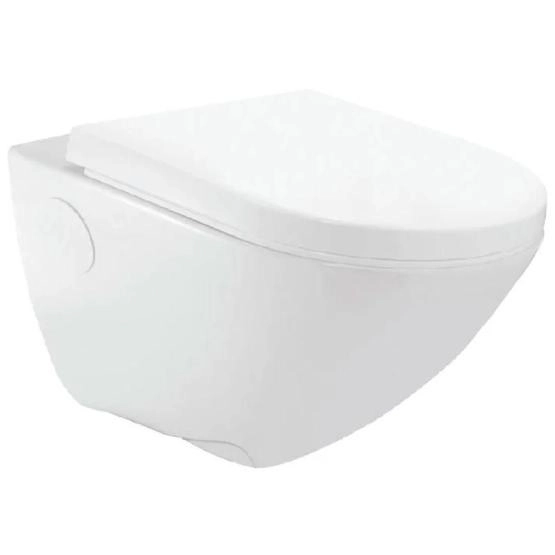 Унитаз Jaquar Continental безободковый подвесной сиденье микролифт (CNS-WHT-963SPP)