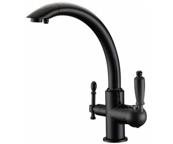 Смеситель для кухни ZORG Sanitary (ZR 314 YF-33 BLACK) черный